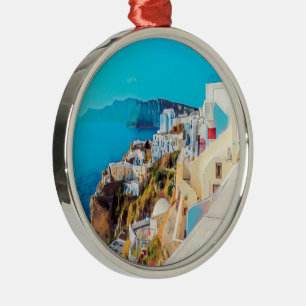 ldp SANTORINI - panorama - Metal Tree Decoration