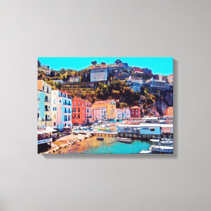 ldp SORRENTO - panorama - beach - Canvas Print