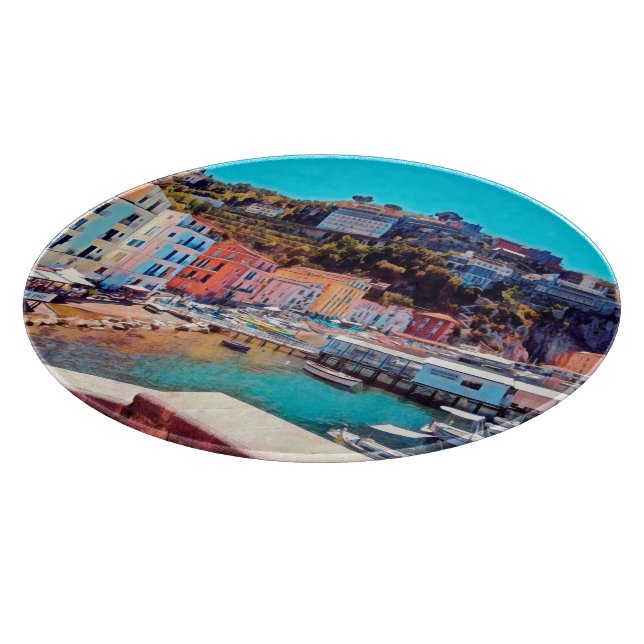 ldp SORRENTO - panorama - beach - Cutting Board (Corner)