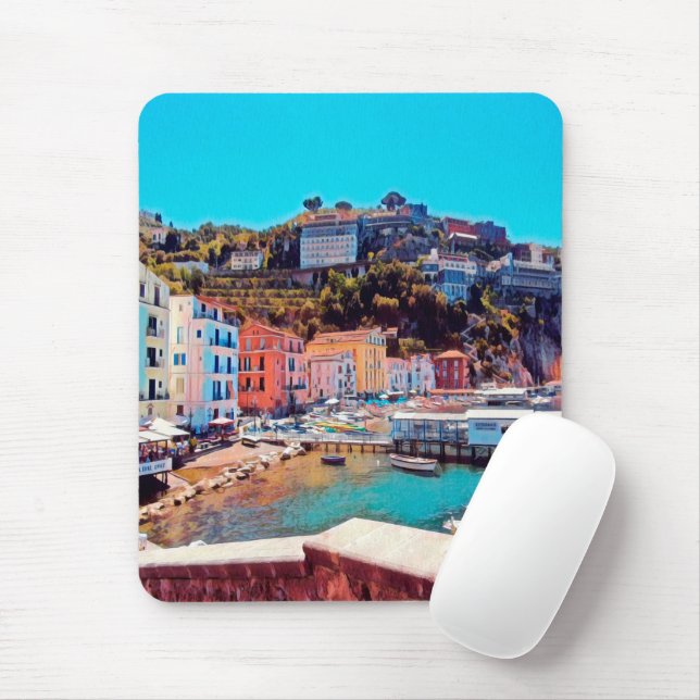 ldp SORRENTO - panorama - beach - Mouse Mat (With Mouse)
