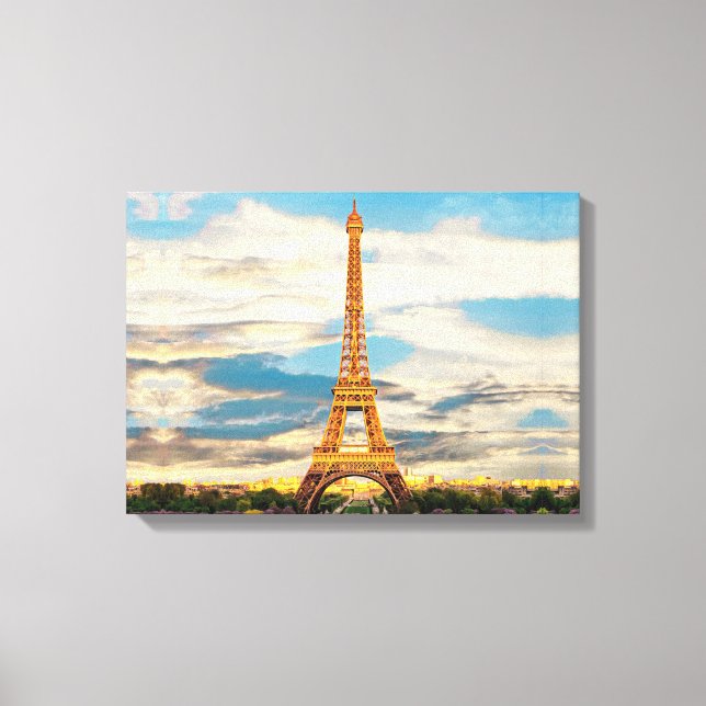 ldp TOUR EIFFEL - Paris - view - Canvas Print (Front)