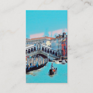 ldp VENICE - gondolas - rialto - Business Card