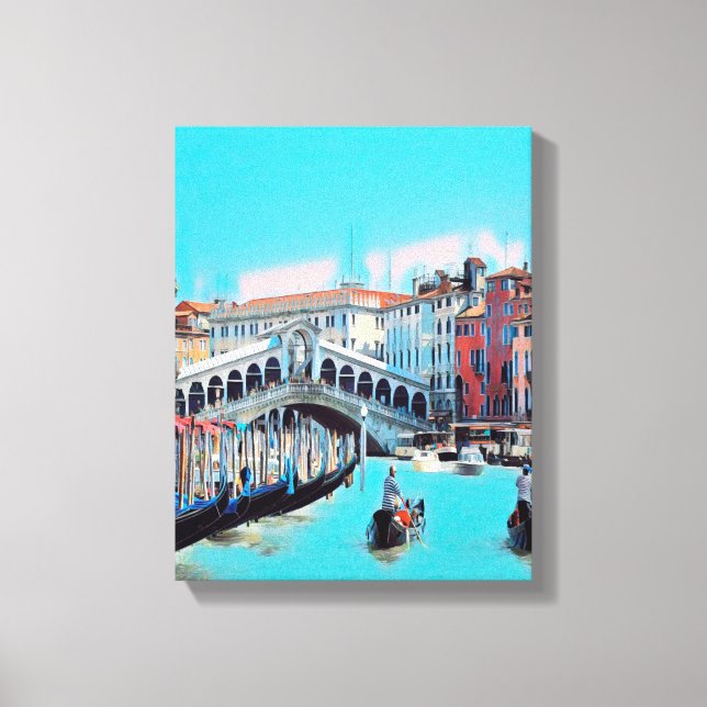 ldp VENICE - gondolas - rialto - Canvas Print (Front)