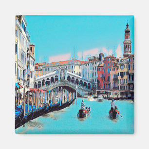 ldp VENICE - gondolas - rialto - Magnet