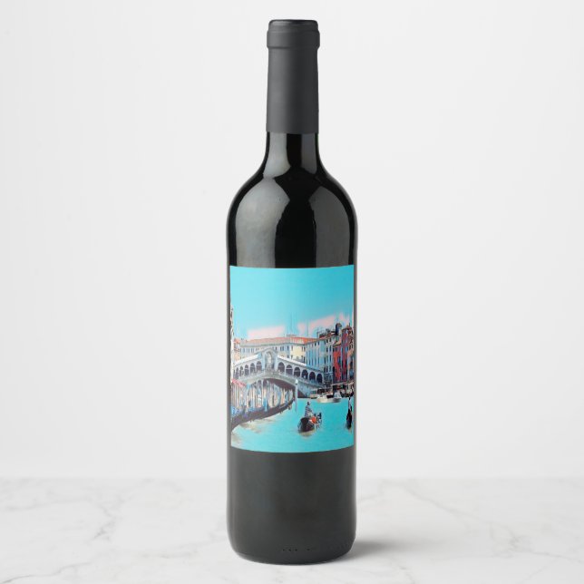 ldp VENICE - gondolas - rialto - Wine Label (Front)