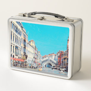 ldp VENICE - Grand Canal - Rialto beach - Metal Lunch Box