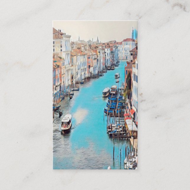 ldp VENICE - View of the Grand Canal from Rialto Business Card (Front)
