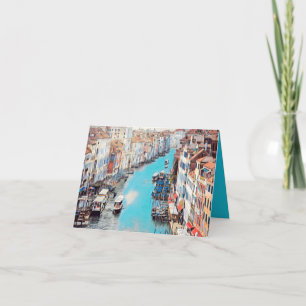 ldp VENICE - View of the Grand Canal from Rialto Card