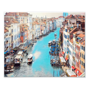 ldp VENICE - View of the Grand Canal from Rialto Photo Print
