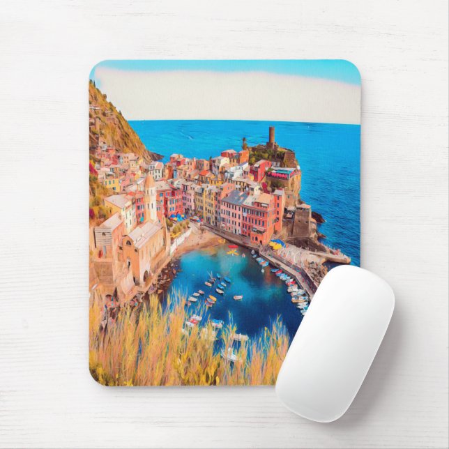ldp VERNAZZA - Cinque Terre - Mouse Mat (With Mouse)