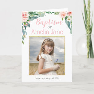 LDS Baptism Program, Folded Program Programme