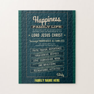 LDS Family Proclamation puzzle. (CUSTOMIZE IT) Jigsaw Puzzle