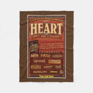 LDS Fleece blanket. D&C 4 "O Ye That Embark" Blanket