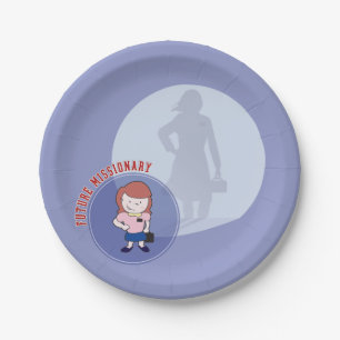 LDS future missionary paper plates