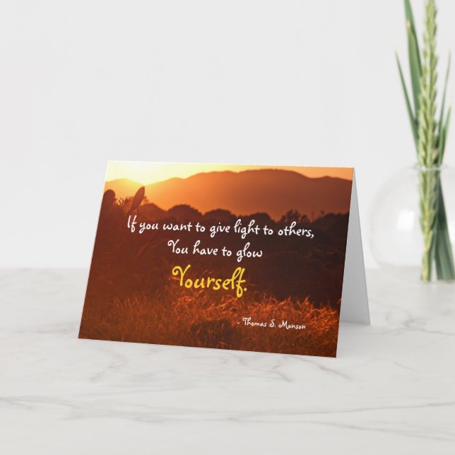 LDS Inspirational Quotes Card (Front)