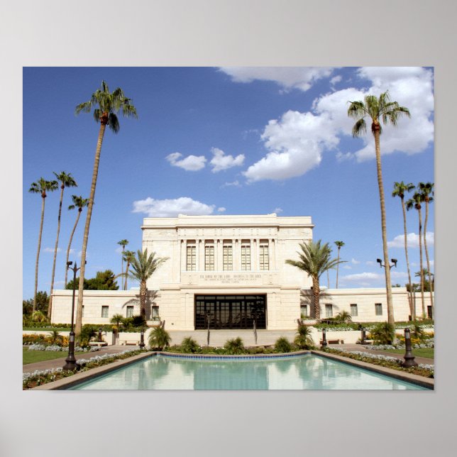 lds mesa arizona temple mormon picture poster (Front)
