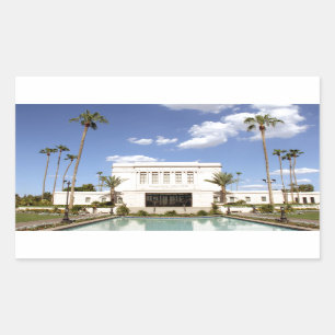 lds mesa arizona temple mormon picture rectangular sticker