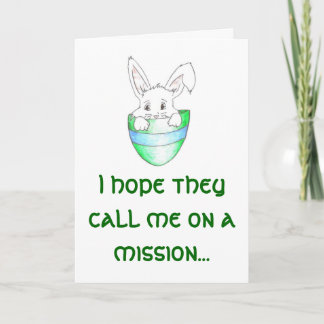 LDS Missionary Easter Greeting Card