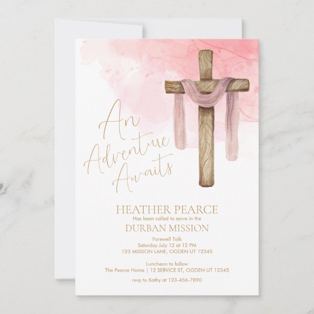 LDS Missionary Going Away Party Invitation (Front)