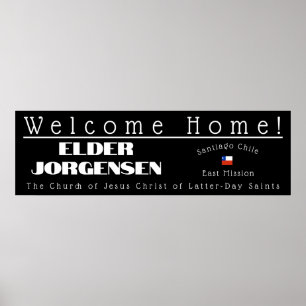 LDS Missionary Welcome Home Custom Poster Sign