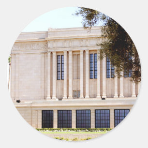 lds mormon mesa arizona temple picture classic round sticker