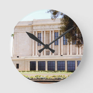 lds mormon mesa arizona temple picture round clock