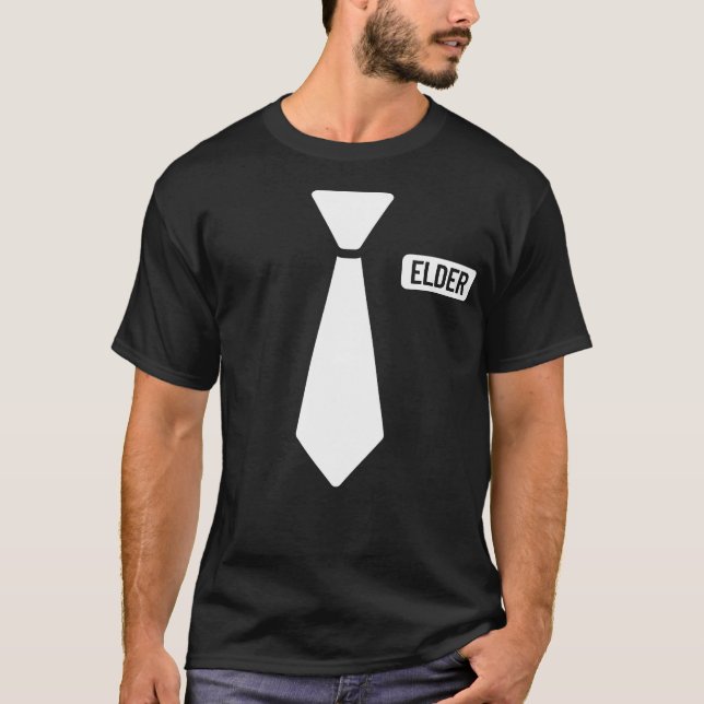 LDS Mormon Missionary Elder Costume Missionary T-Shirt (Front)