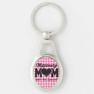 LDS Mormon Missionary Mum Metal Keychain Key tag