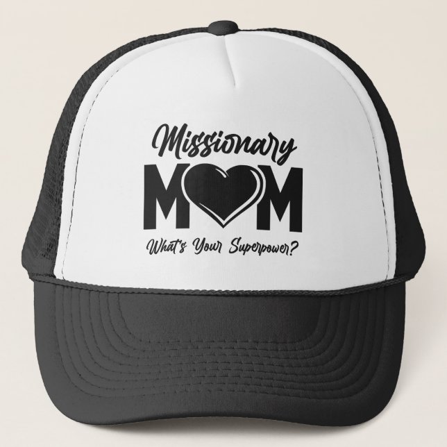 LDS Mormon Missionary Mum Trucker Hat Baseball Cap (Front)