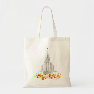 LDS Oquirrh Temple Watercolor church bag