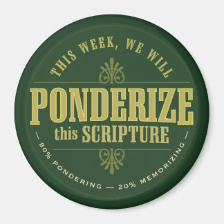 LDS Ponderize magnet. green Magnet
