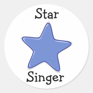 LDS Primary Stickers - Star SInger