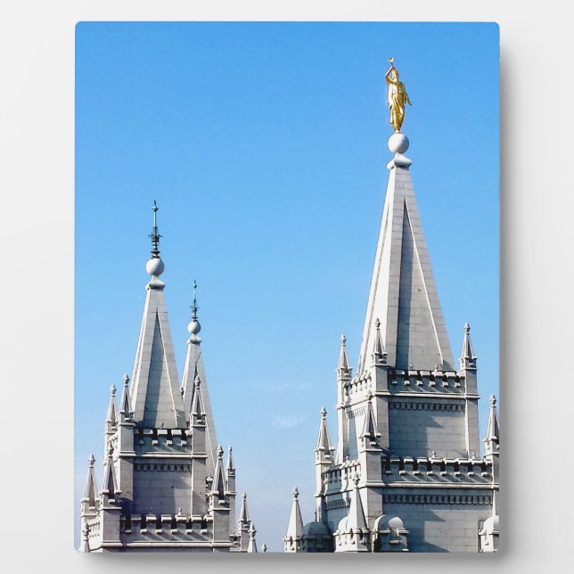 lds salt lake city temple angel moroni plaque (Front)