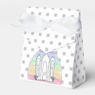LDS Salt Lake City Temple rainbow sunset mormon Favour Box