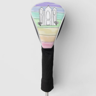 LDS Salt Lake City Temple rainbow sunset mormon  Golf Head Cover