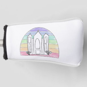 LDS Salt Lake City Temple rainbow sunset mormon Golf Head Cover