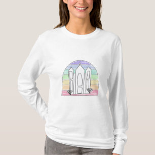 LDS Salt Lake City Temple rainbow sunset mormon  T-Shirt