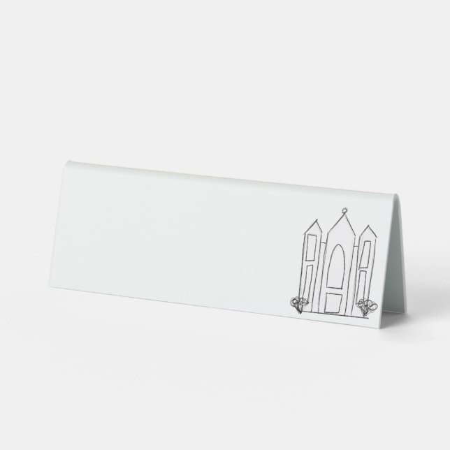 LDS Salt Lake City Temple simple modern mormon  (Front)