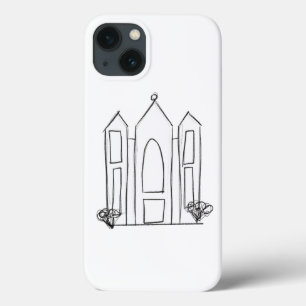 LDS Salt Lake City Temple simple modern mormon iPhone 13 Case