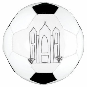 LDS Salt Lake City Temple simple modern mormon Football