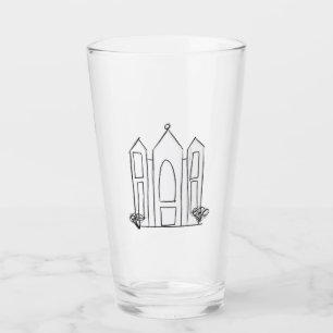 LDS Salt Lake City Temple simple modern mormon Glass