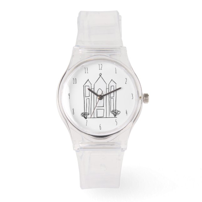 LDS Salt Lake City Temple simple modern mormon  Wa Watch (Front)