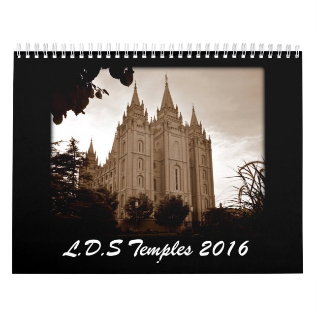 LDS Temples 2016 Calendar (Cover)