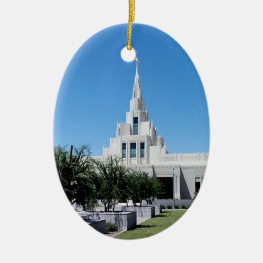 LDS Temples Christmas Ornament Zazzle.co.uk