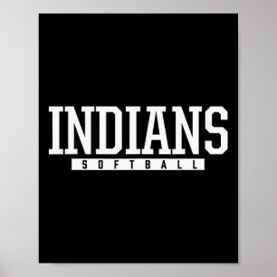 Ldwin Indians Softll Hs Poster