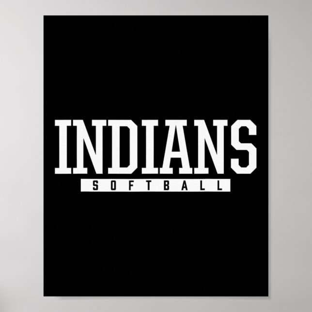 Ldwin Indians Softll Hs  Poster (Front)