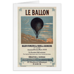 Le Ballon All Occasion Blank Greeting Card