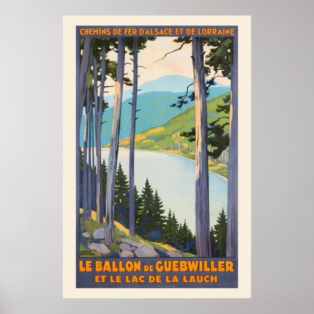 Le Ballon de Guebwiller France Vintage Poster 1930 (Front)
