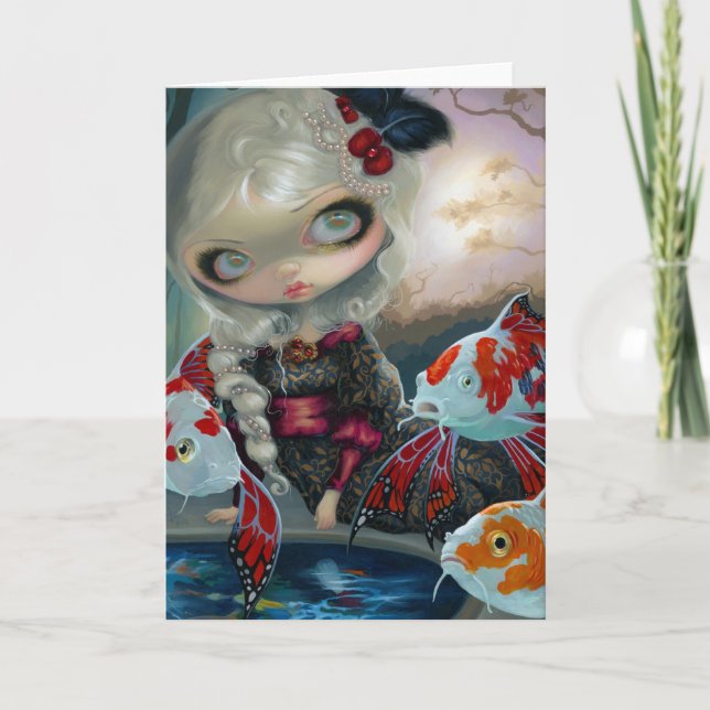 "Le Bassin des Carpes" Greeting Card (Front)