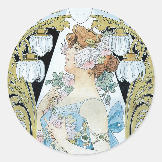 le Bec Lias Dethrone l'Ectricite Classic Round Sticker (Front)